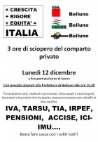 BELLUNO LUNEDI' 12 DICEMBRE - il portale dei lavoratori