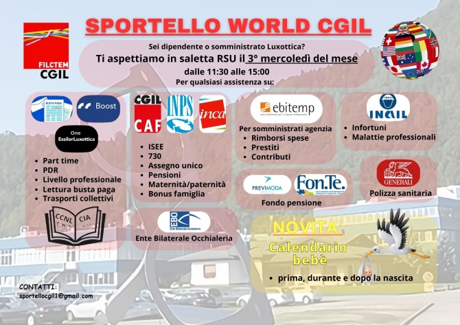 SPORTELLO WORLD CGIL - il portale dei lavoratori